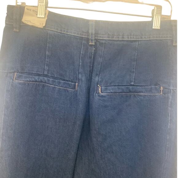 Free People We The Free Wide Leg NWOT Jeans 29 Blue Equinox Parachute High Rise - Picture 12 of 13